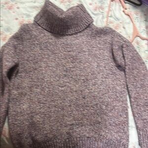 Cozy Purple Turtleneck Sweater